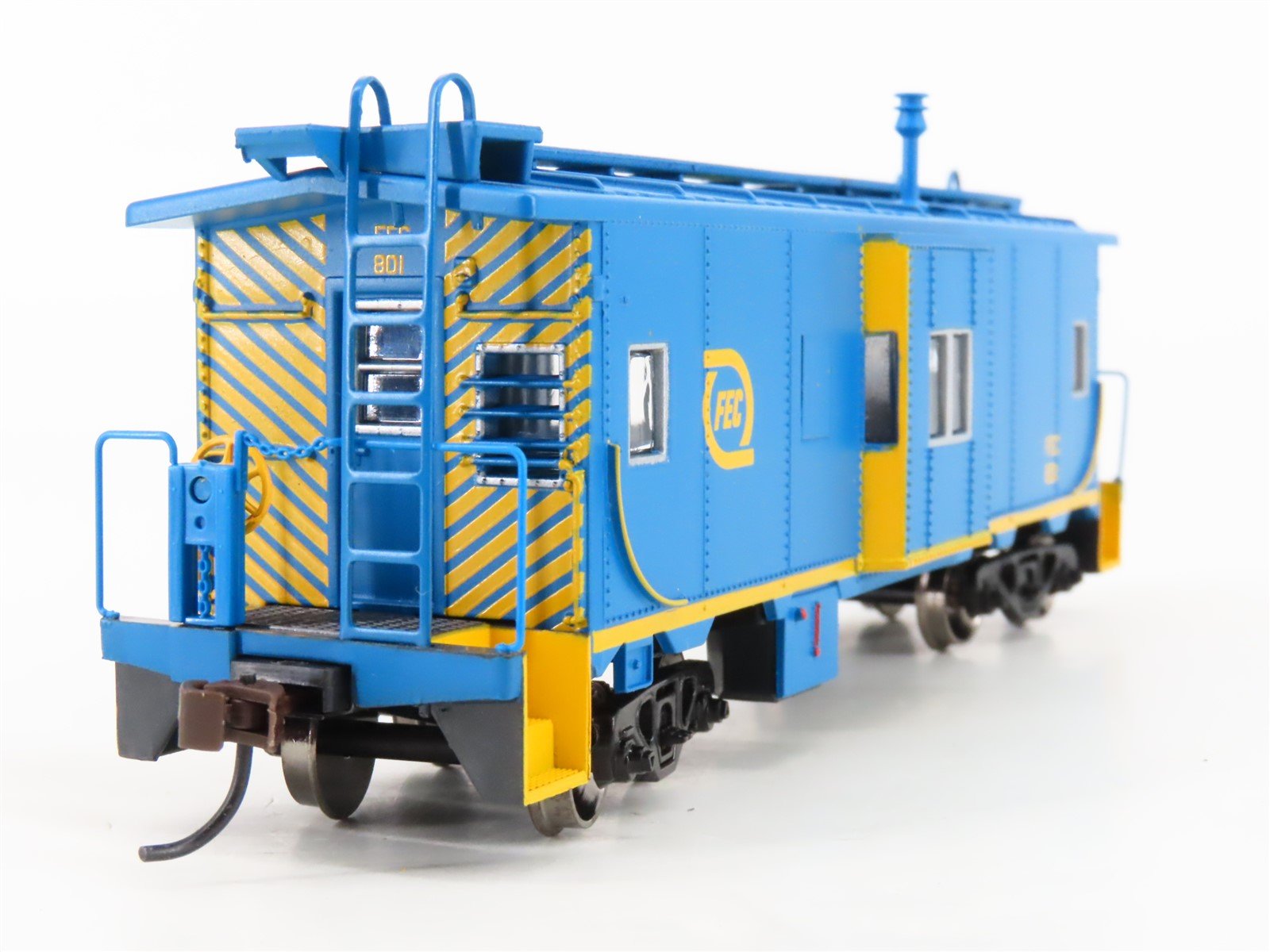 HO Scale Athearn 74673 FEC Florida East Coast Bay Window Caboose #801
