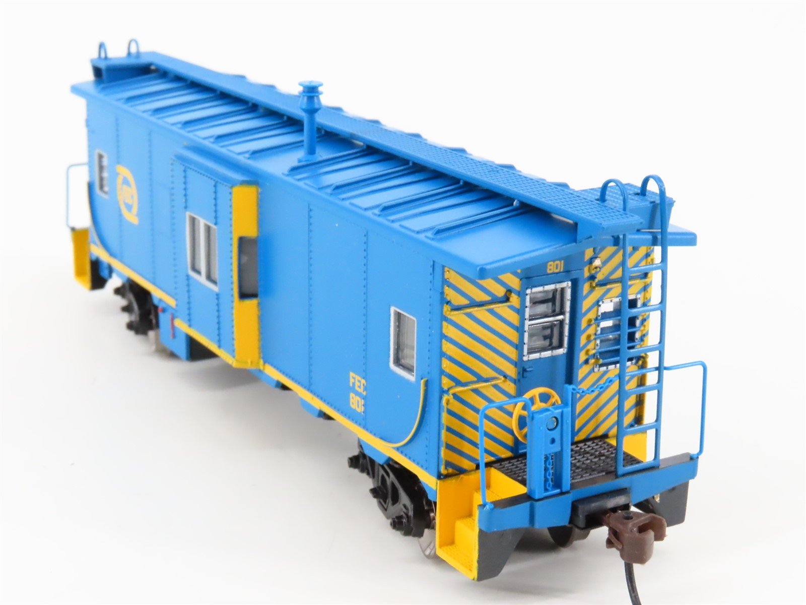 HO Scale Athearn 74673 FEC Florida East Coast Bay Window Caboose #801