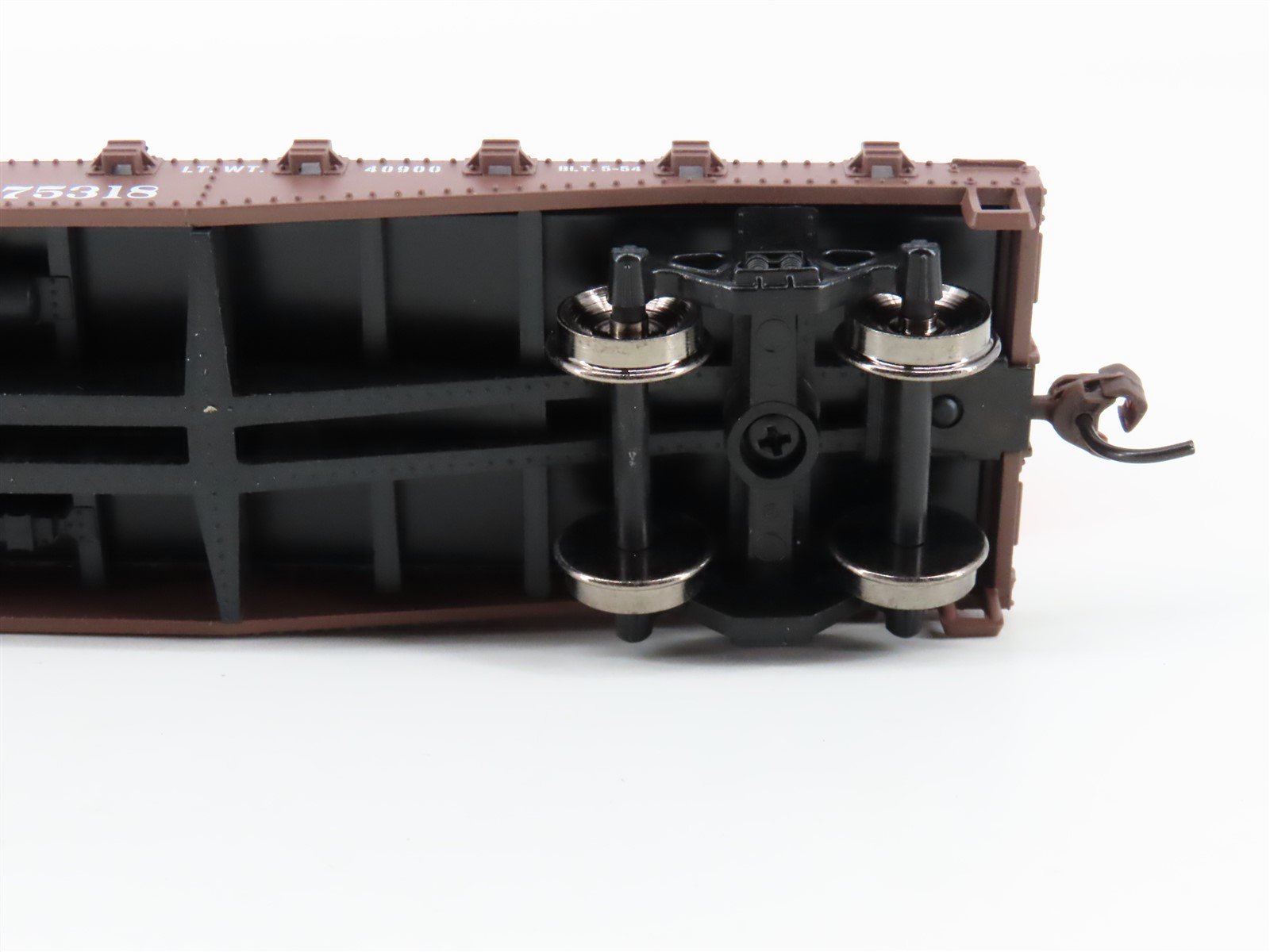 HO Scale Athearn 92353 PRR Pennsylvania 50' Flat Car #475318 w/ 2 25' Trailers