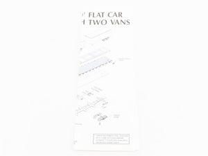 HO Scale Athearn 92353 PRR Pennsylvania 50' Flat Car #475318 w/ 2 25' Trailers