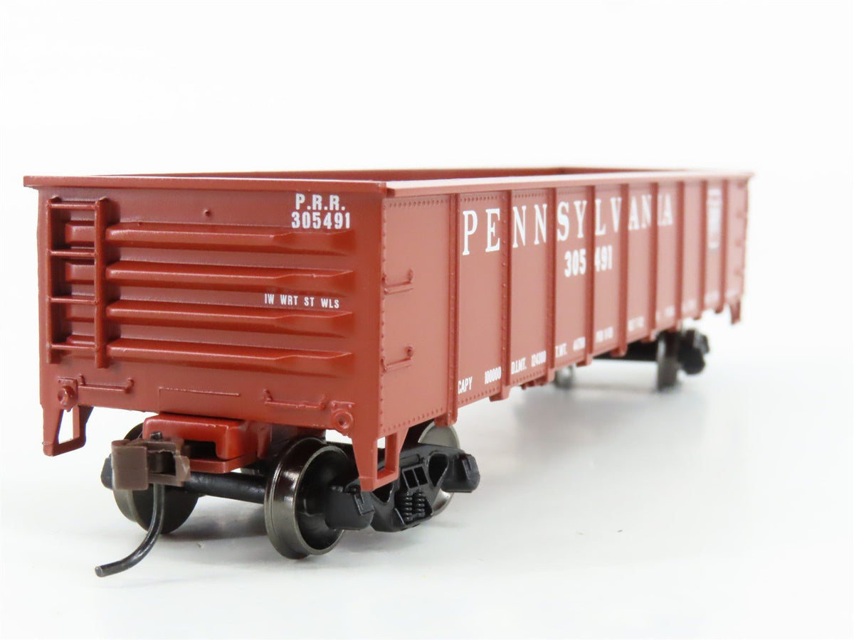 HO Scale Athearn 94320 PRR Pennsylvania Railroad 40&#39; Gondola #305491