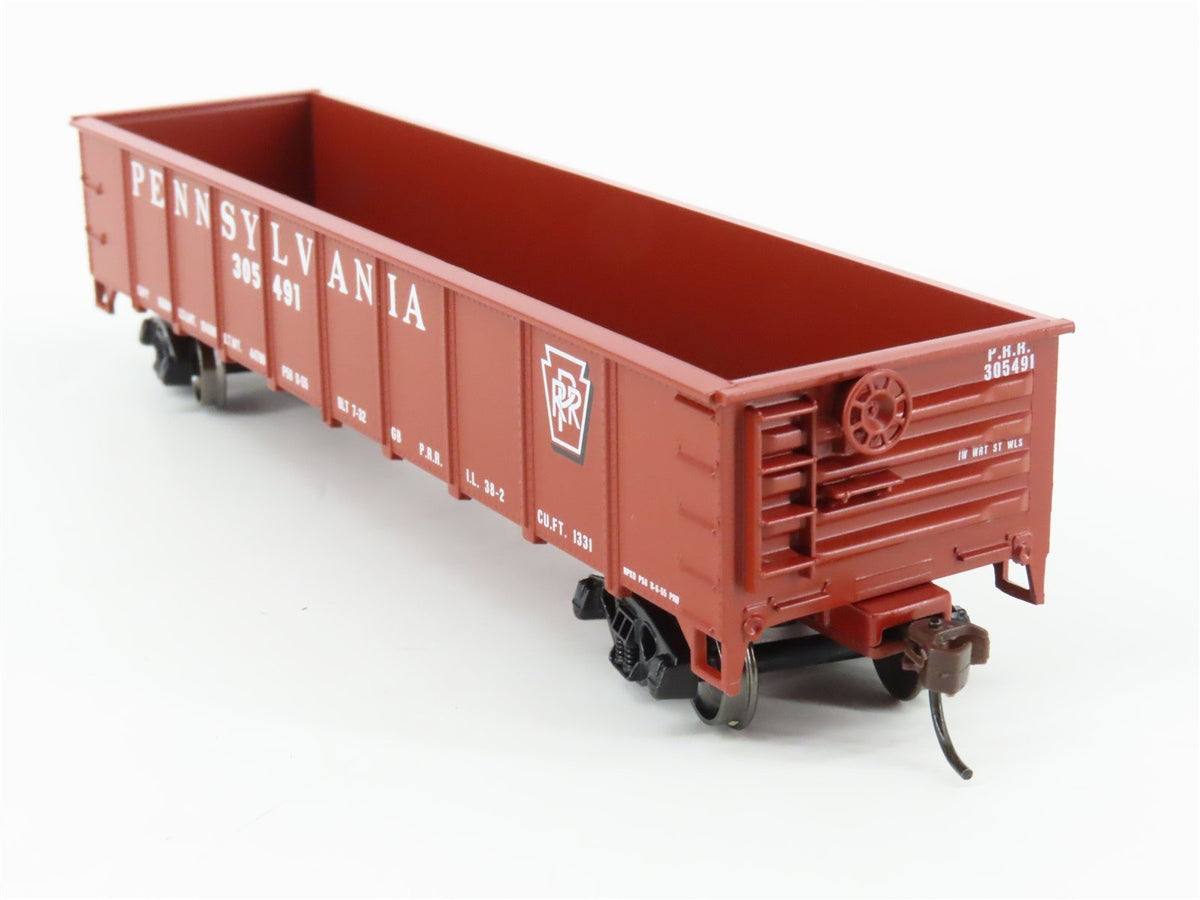 HO Scale Athearn 94320 PRR Pennsylvania Railroad 40&#39; Gondola #305491