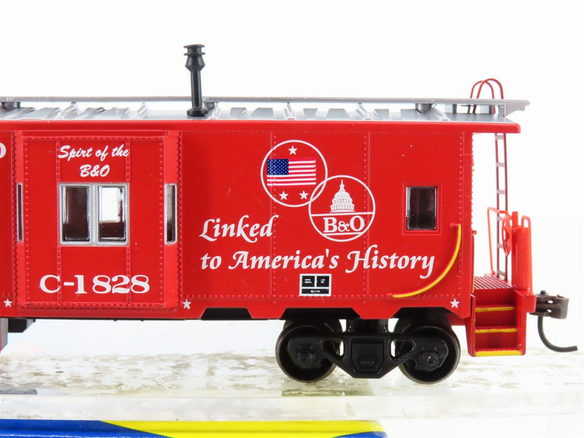 HO Scale Athearn 7461 B&amp;O Baltimore &amp; Ohio 175th Anniversary Caboose #C-1828