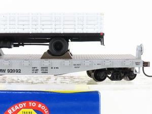 HO Athearn 92086 MW Maintenance of Way 40' Flat Car #92092 w/ Ford C Truck