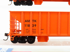 HO Scale Walthers 932-34211 AMTK Amtrak Ballast Hopper (3-Pack)