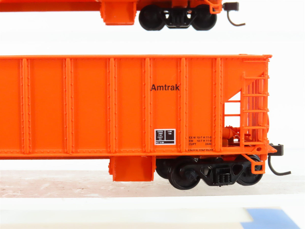 HO Scale Walthers 932-34211 AMTK Amtrak Ballast Hopper (3-Pack)