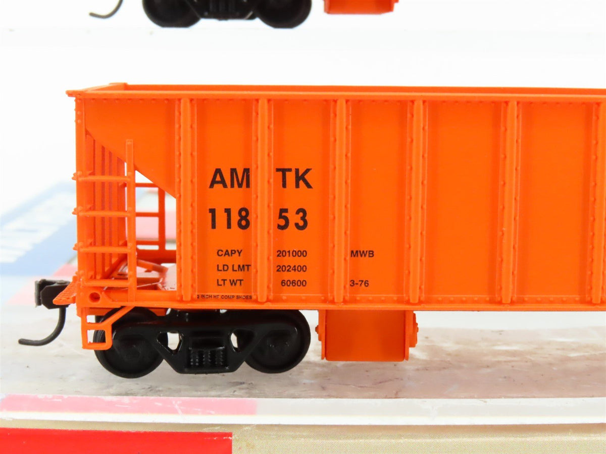 HO Scale Walthers 932-34211 AMTK Amtrak Ballast Hopper (3-Pack)