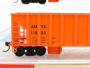 HO Scale Walthers 932-34211 AMTK Amtrak Ballast Hopper (3-Pack)