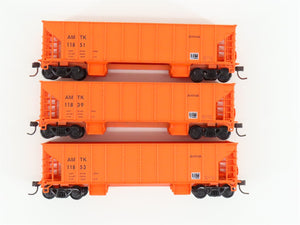 HO Scale Walthers 932-34211 AMTK Amtrak Ballast Hopper (3-Pack)