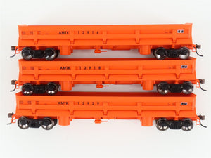 HO Scale Walthers Gold Line 932-37911 AMTK Amtrak Difco Dump Car (3-Pack)