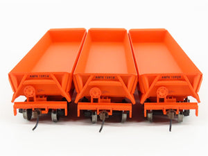 HO Scale Walthers Gold Line 932-37911 AMTK Amtrak Difco Dump Car (3-Pack)