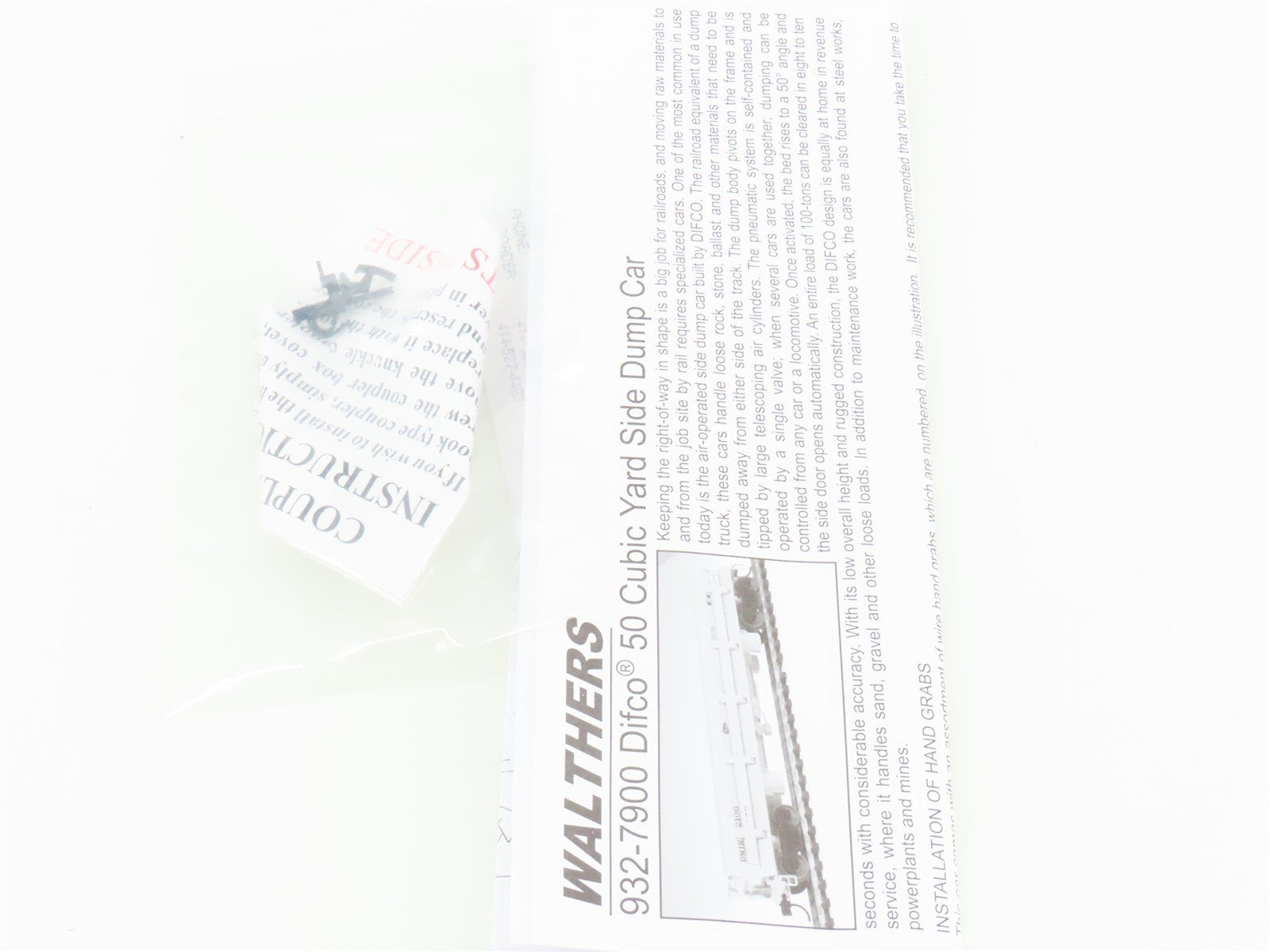 HO Scale Walthers Gold Line 932-37911 AMTK Amtrak Difco Dump Car (3-Pack)