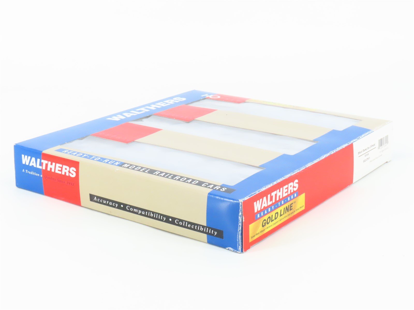 HO Scale Walthers Gold Line 932-37911 AMTK Amtrak Difco Dump Car (3-Pack)