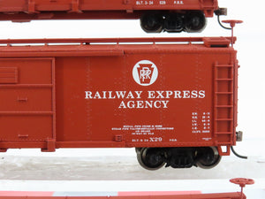 HO Walthers Gold Line 932-9023 PRR (Express Theme) 40' X-29 Box Car (3-Pack)