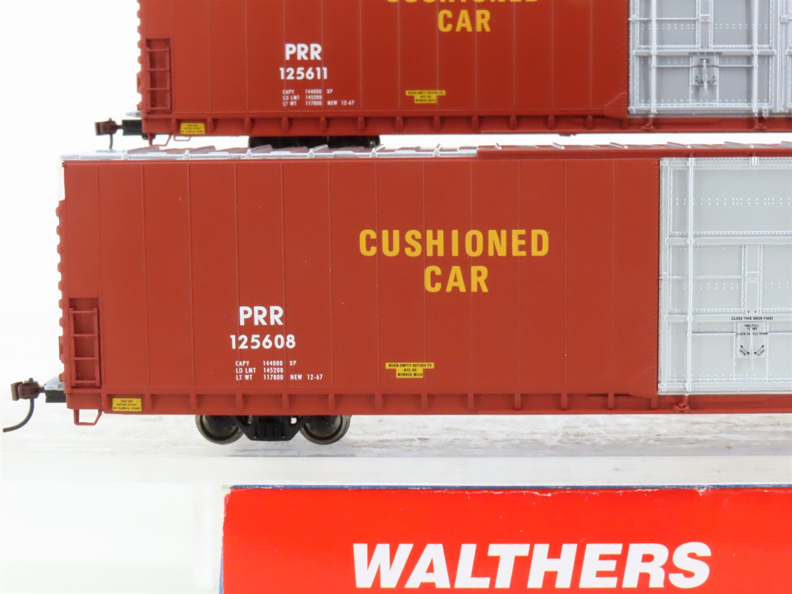 HO Walthers Gold Line 932-235014 PRR Pennsylvania 86' Hi-Cube Box Car (2-Pack)