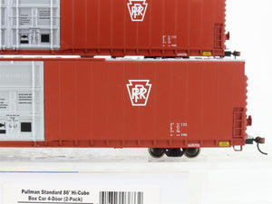 HO Walthers Gold Line 932-235014 PRR Pennsylvania 86' Hi-Cube Box Car (2-Pack)