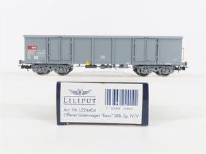 HO Scale Liliput L224404 SBB-CFF Eaos Operating Side Doors Open Freight Wagon