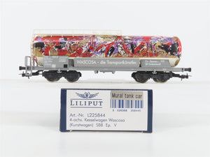 HO Scale Liliput L225844 SBB 4 Axel Art Mural Tank Car Epoch V 