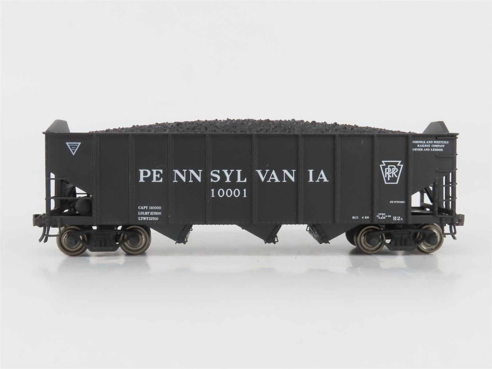 HO Scale Broadway Limited Imports PRR Pennsylvania Railroad 3-Bay Hopper #10001