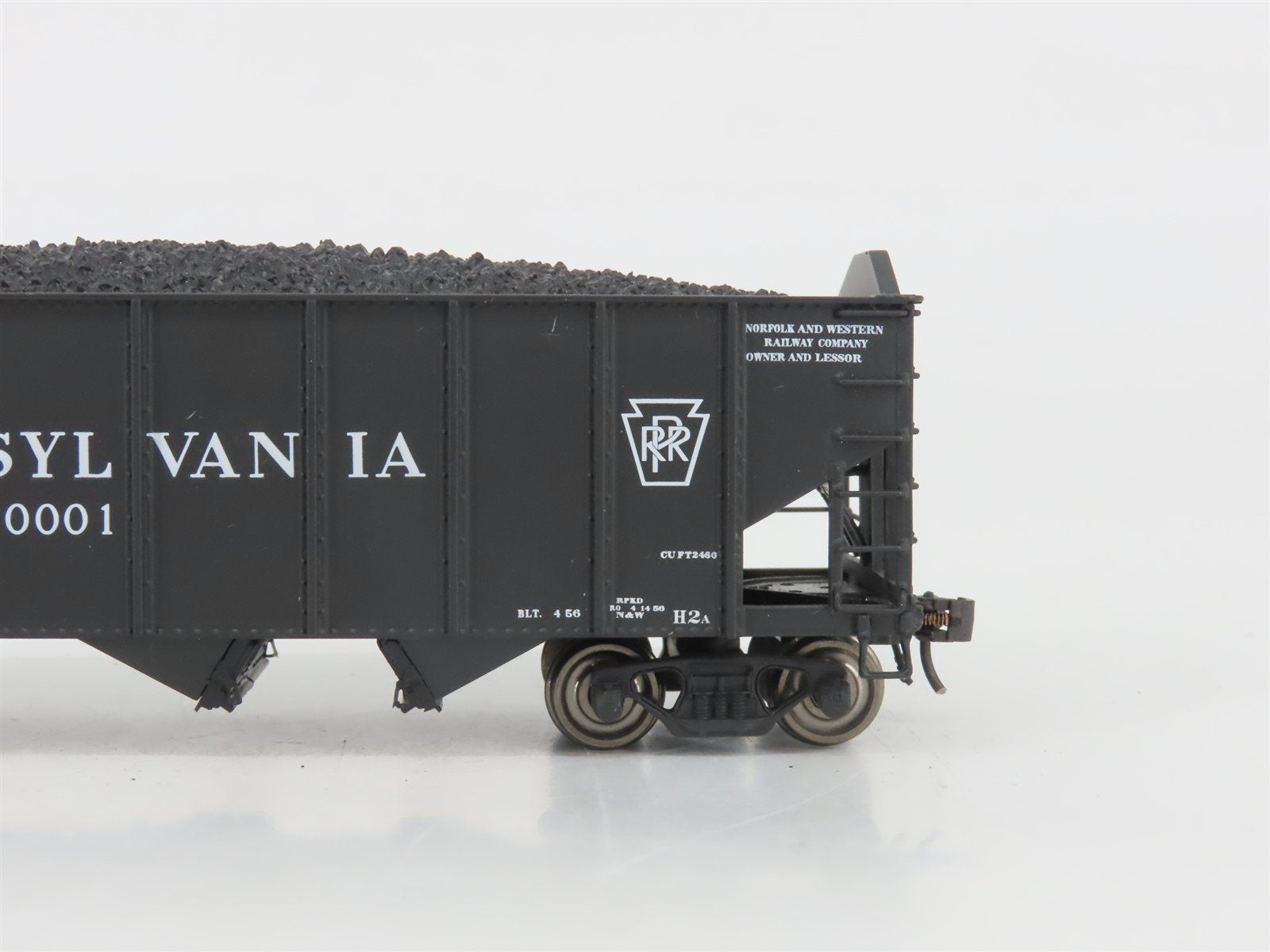 HO Scale Broadway Limited Imports PRR Pennsylvania Railroad 3-Bay Hopper #10001