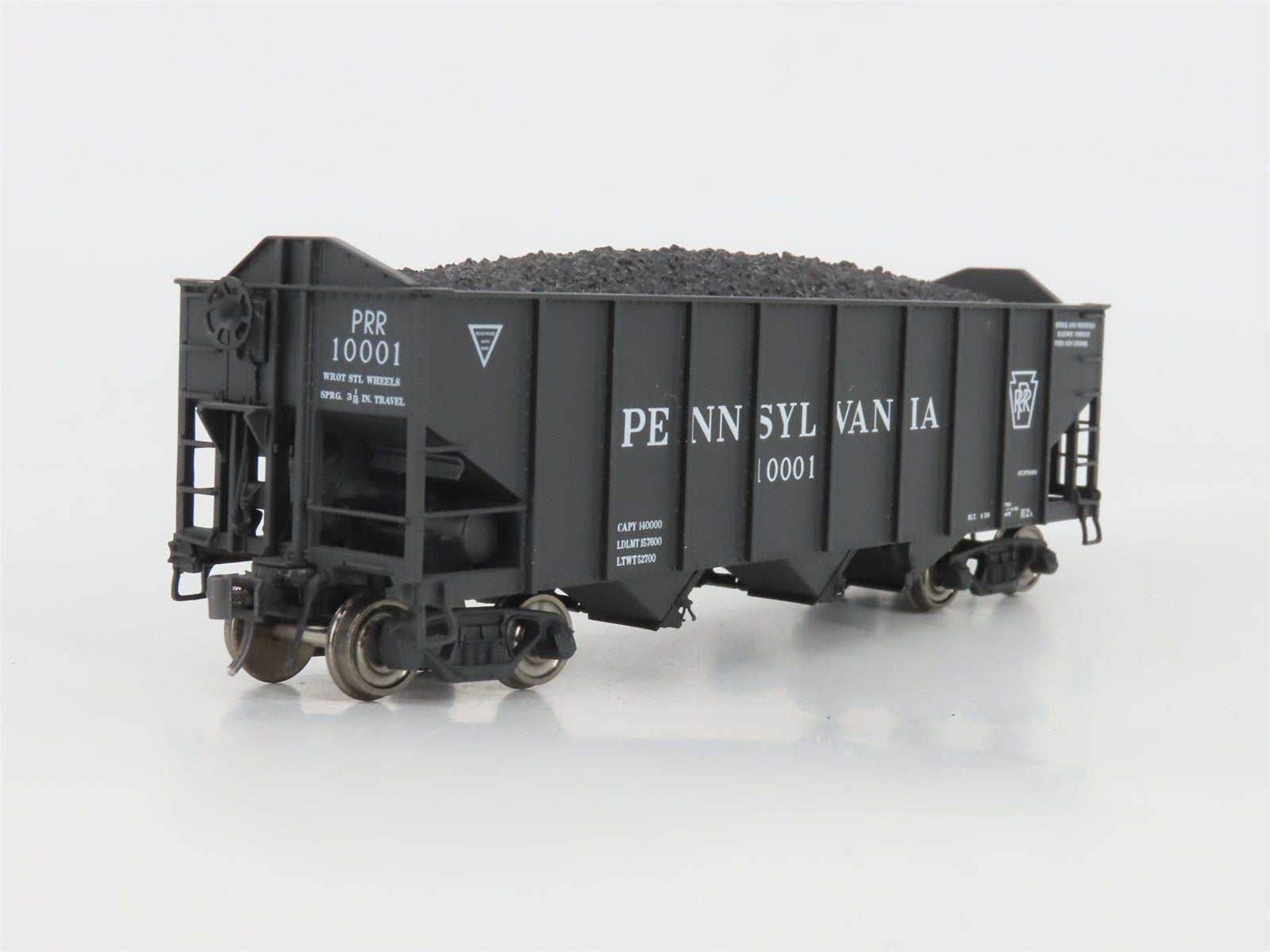 HO Scale Broadway Limited Imports PRR Pennsylvania Railroad 3-Bay Hopper #10001