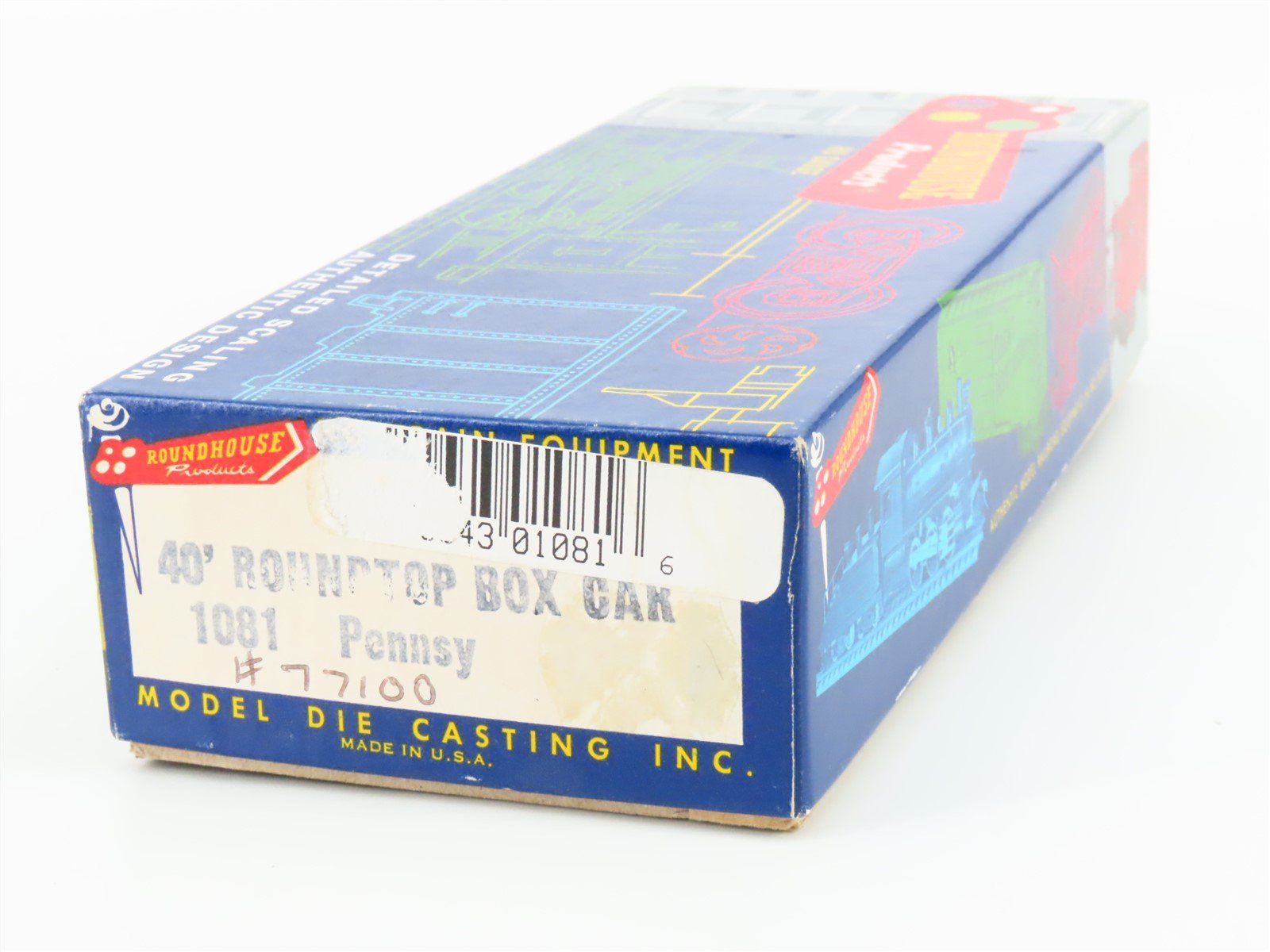 HO Scale Roundhouse MDC PRR Pennsylvania Railroad 40' Roundtop Box Car #77100