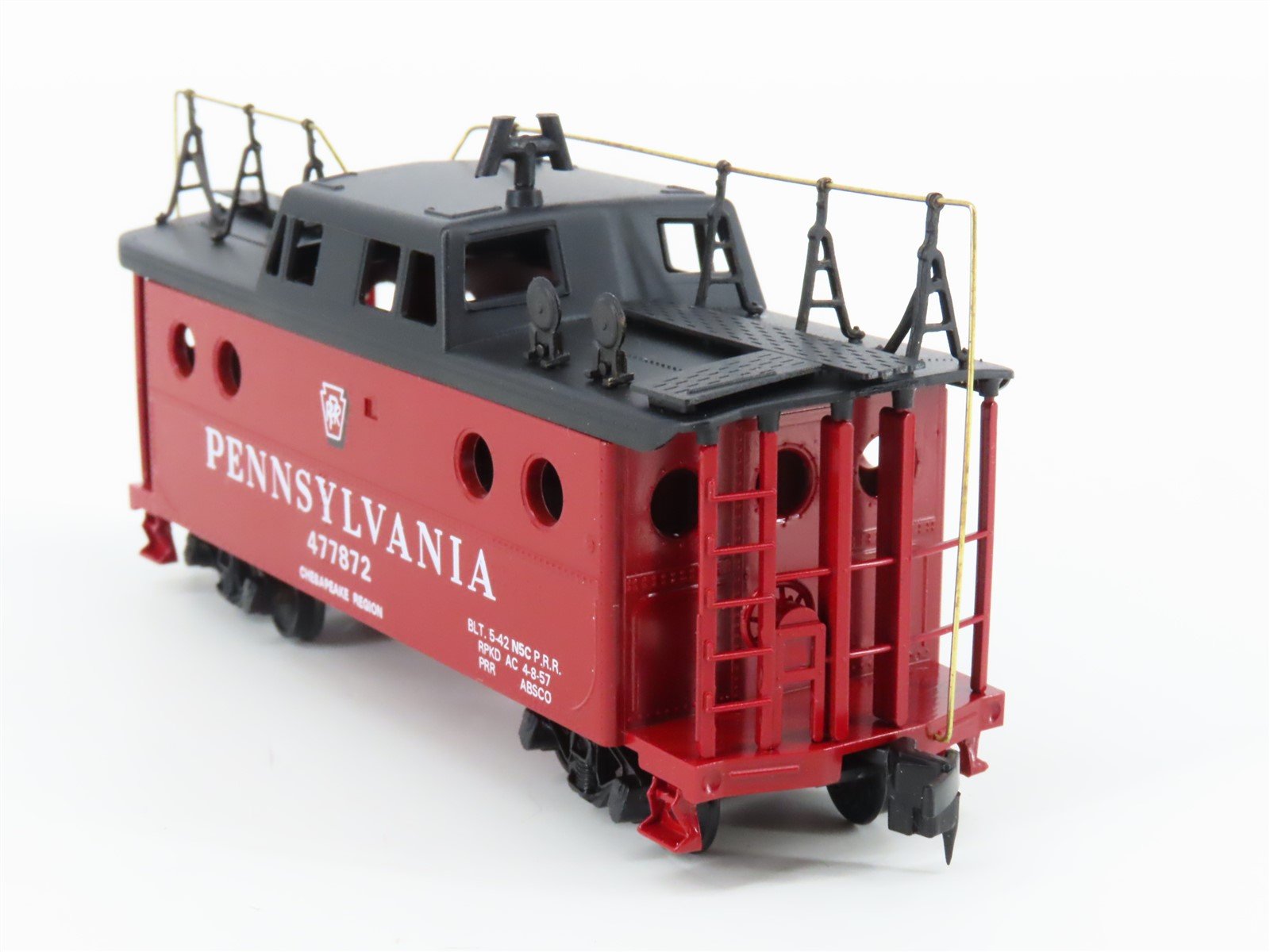 HO Scale Bowser 54014 PRR Pennsylvania Railroad Keystone Caboose #477872