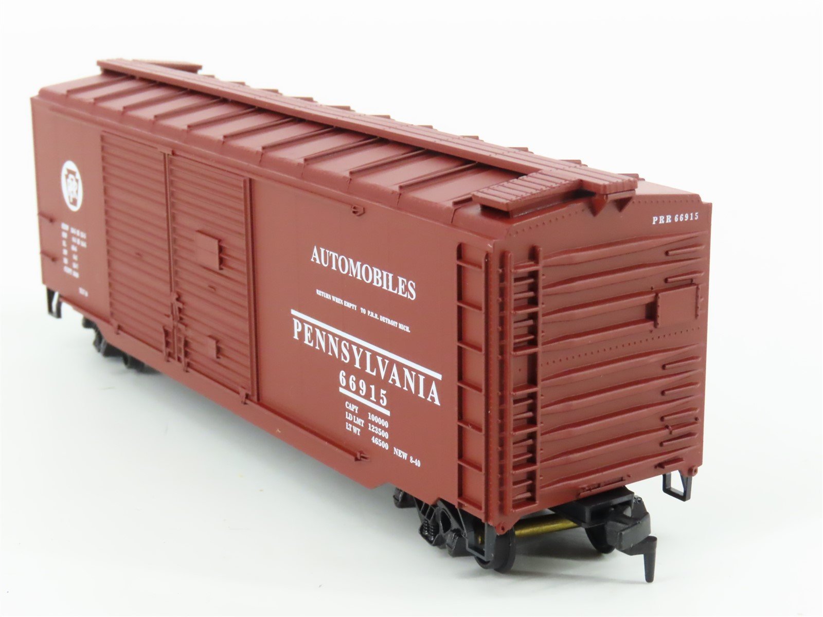HO Scale Roundhouse 20608 PRR Pennsylvania 40' Double Door Box Car #66915