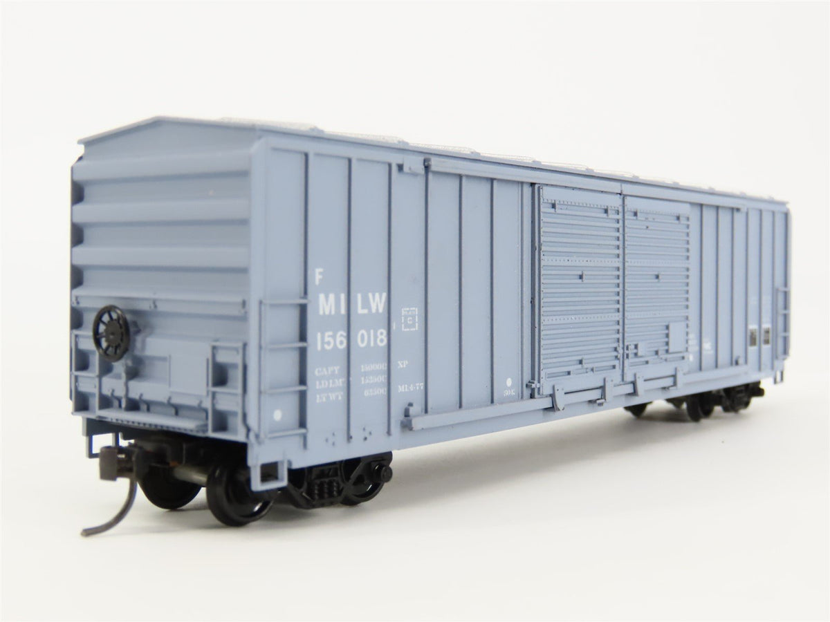 HO Scale Athearn 5079 MILW Milwaukee Road 50&#39; Double Door Box Car #156018