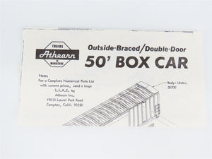 HO Scale Athearn 5079 MILW Milwaukee Road 50' Double Door Box Car #156018