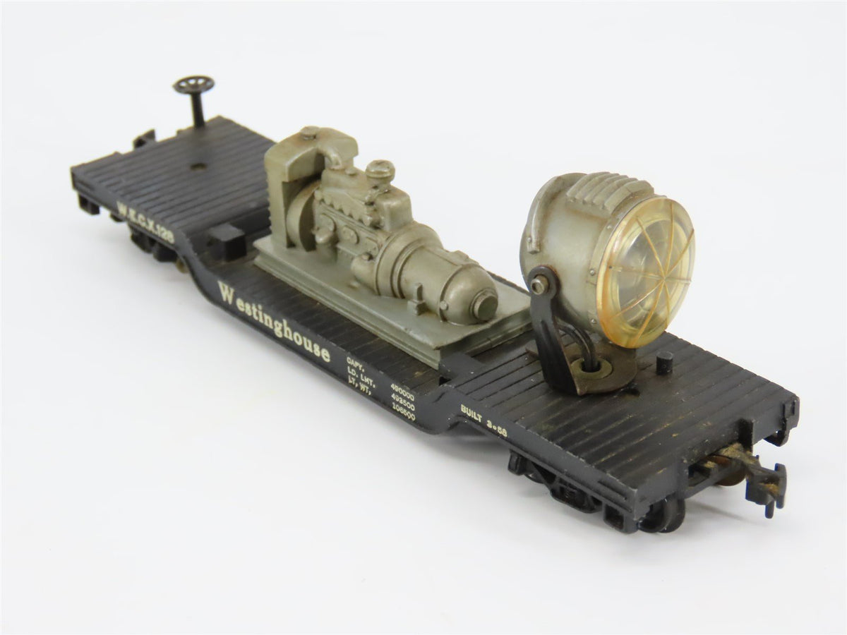 HO Scale Marx 6118 WECX Westinghouse 40&#39; Depressed Center Flat Car #128 - CUSTOM