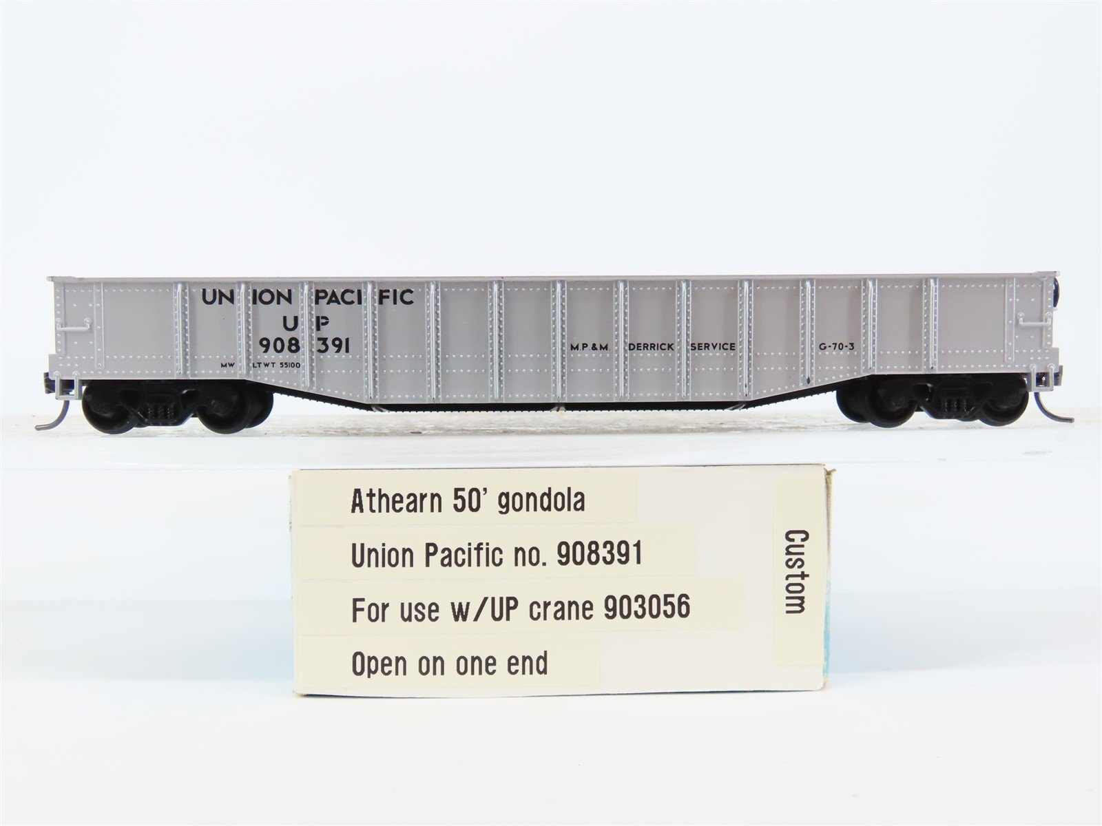 HO Scale Athearn 1127 UP Union Pacific 50' Gondola #908391