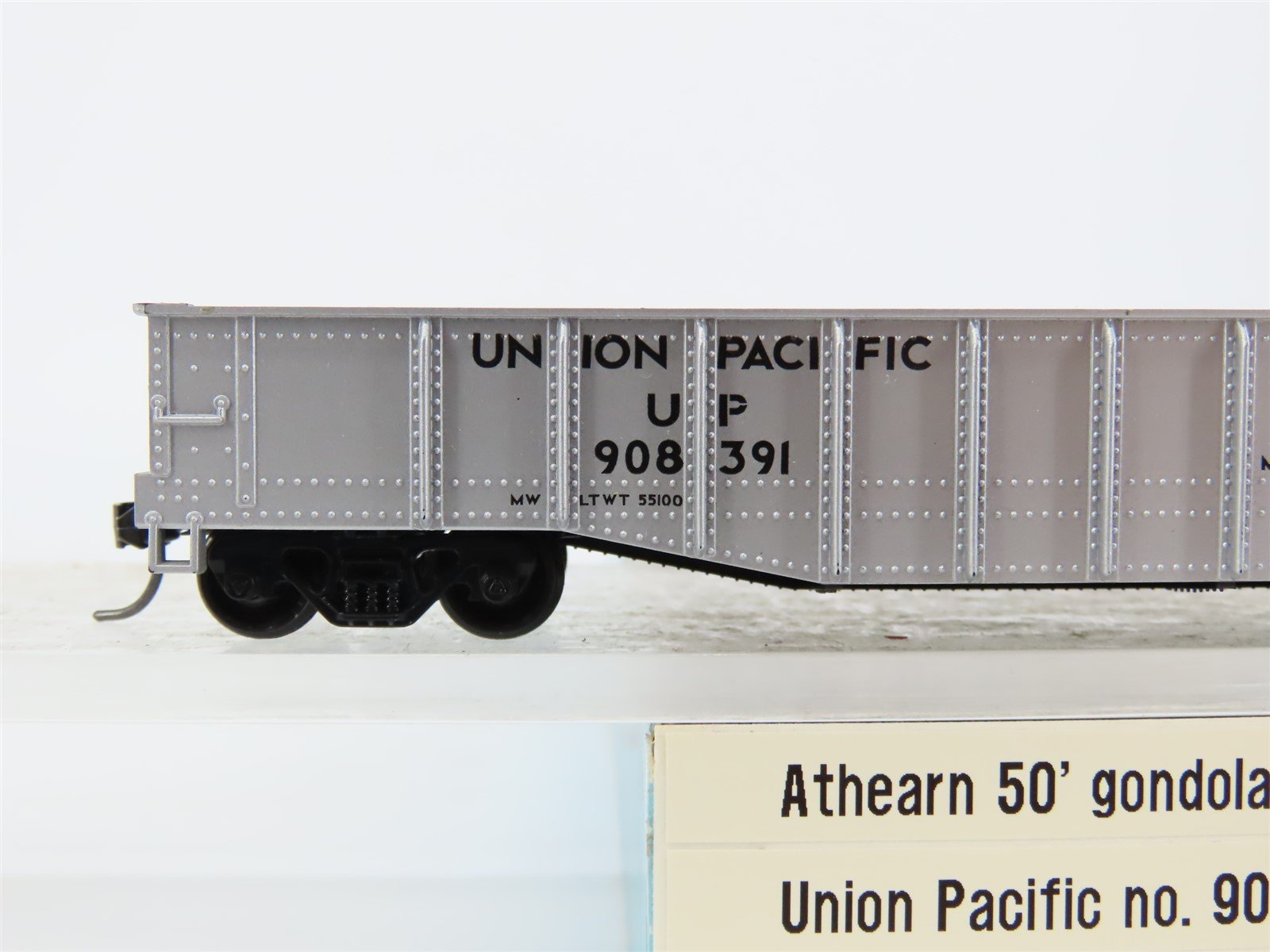 HO Scale Athearn 1127 UP Union Pacific 50' Gondola #908391