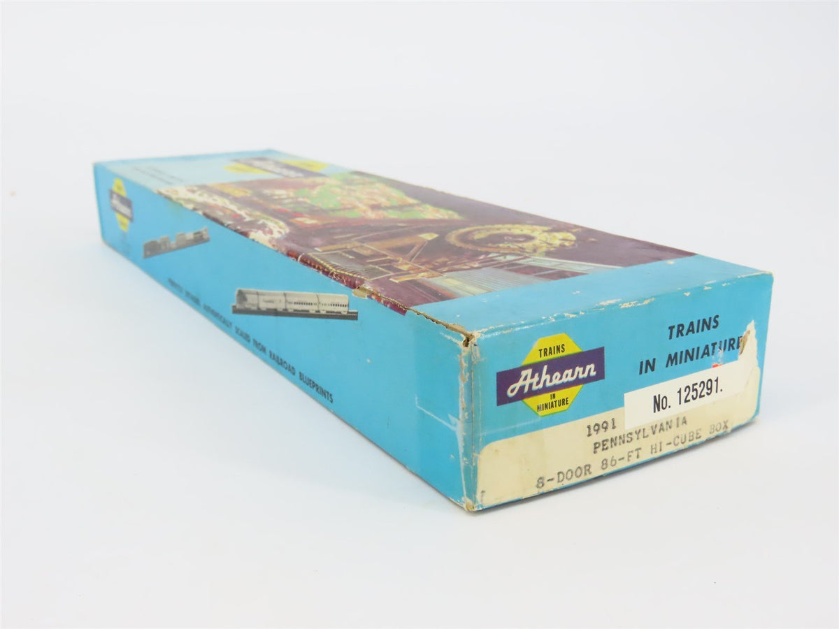 HO Scale Athearn 1991 PRR Pennsylvania 8-Door 86&#39; Hi-Cube Box Car #125291