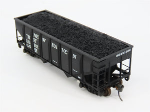 HO Scale Athearn 5447 NH New Haven 2-Bay Hopper #121300 w/ Load - CUSTOM