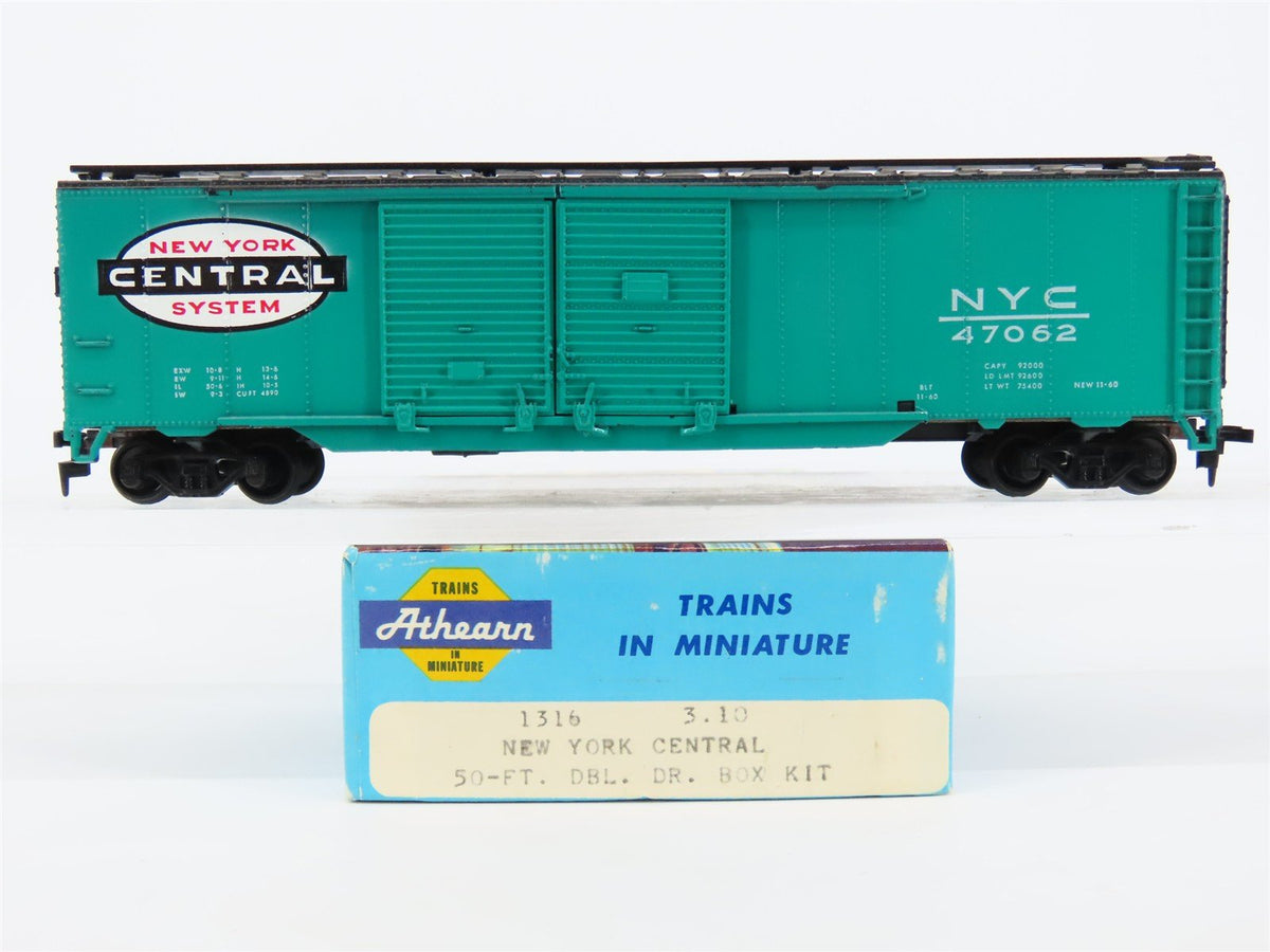 HO Scale Athearn 1316 NYC New York Central 50&#39; Double Door Box Car #47062