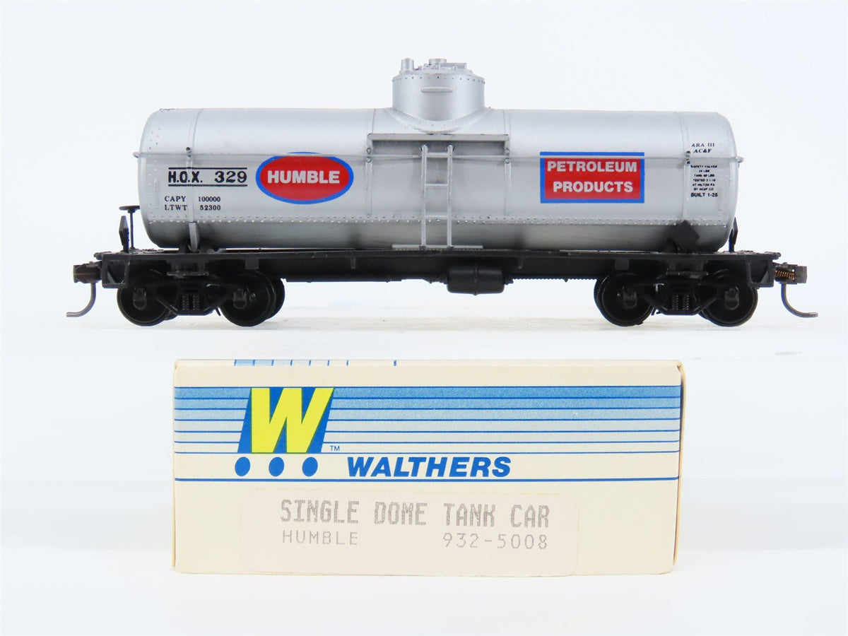HO Scale Walthers 932-5008 HOX Humble Petroleum Single Dome Tank Car #329