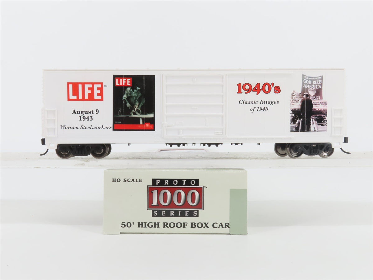 HO Scale PROTO 1000 #8418 LIFE Magazine 1940&#39;s 50&#39; Single Door Box Car