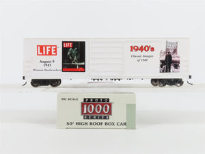HO Scale PROTO 1000 #8418 LIFE Magazine 1940's 50' Single Door Box Car