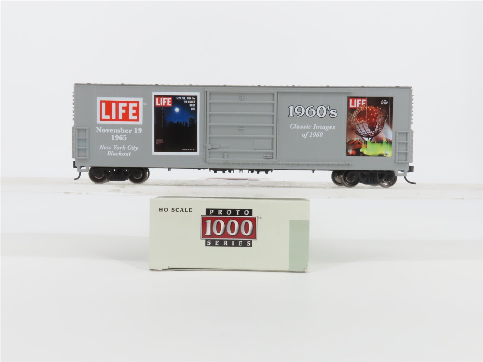 HO Scale PROTO 1000 #8423 LIFE Magazine 1960's 50' Single Door Box Car