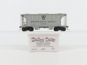 HO Scale Kadee 8327 PRR Pennsylvania Railroad 2-Bay Covered Hopper #257213