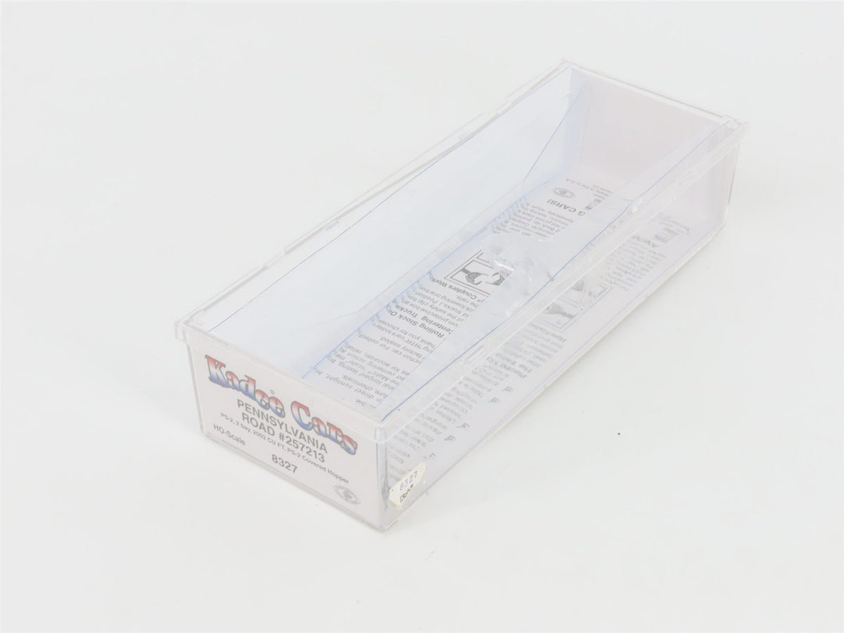 HO Scale Kadee 8327 PRR Pennsylvania Railroad 2-Bay Covered Hopper #257213