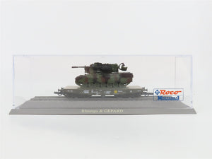 HO Scale Roco Minitanks 841 DB Rlmmps & GEPARD Flat Car w/ Tank