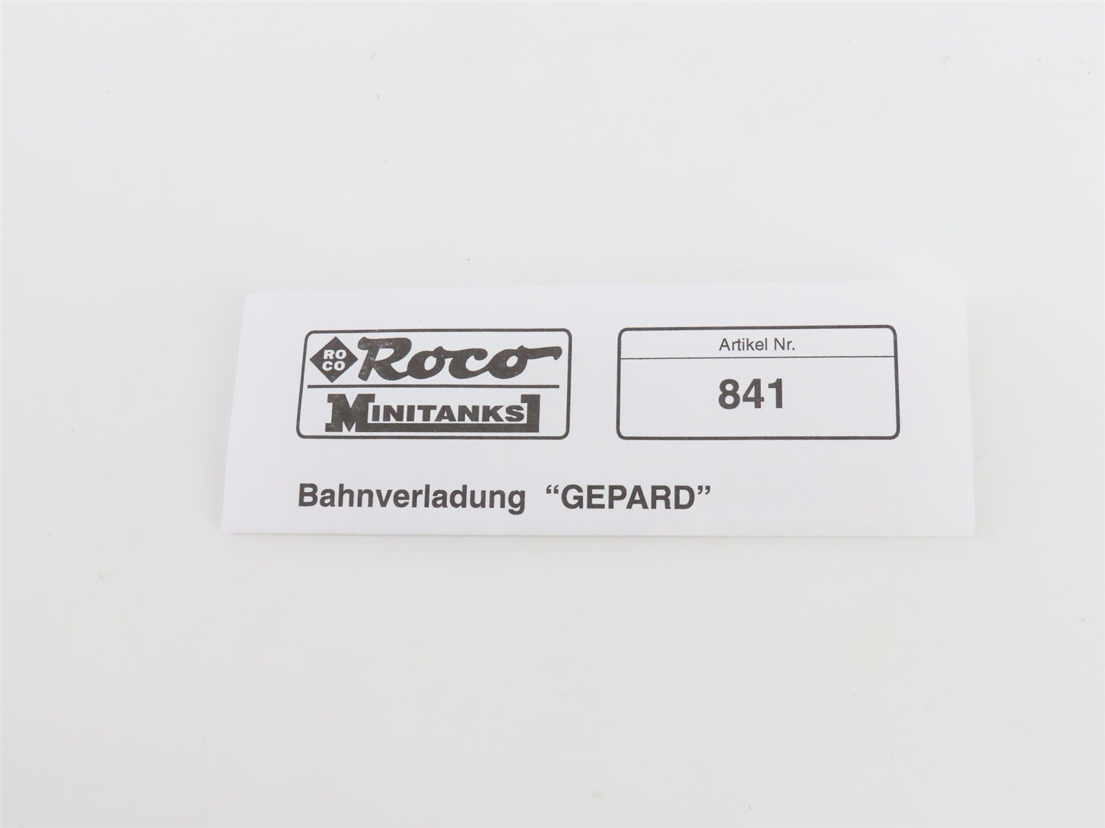 HO Scale Roco Minitanks 841 DB Rlmmps & GEPARD Flat Car w/ Tank