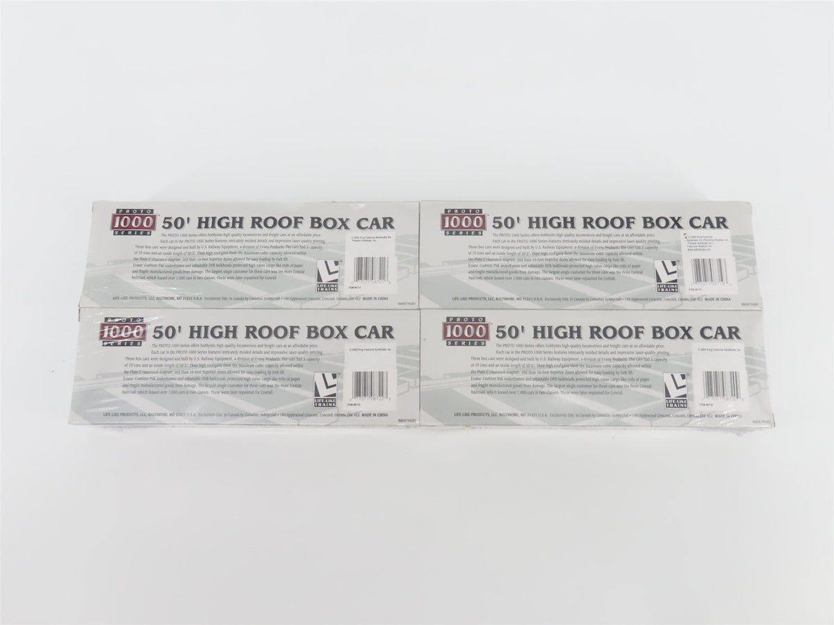 HO Scale PROTO 1000 #8718 King Features Syndicate Box Car 4-Pack - Sealed