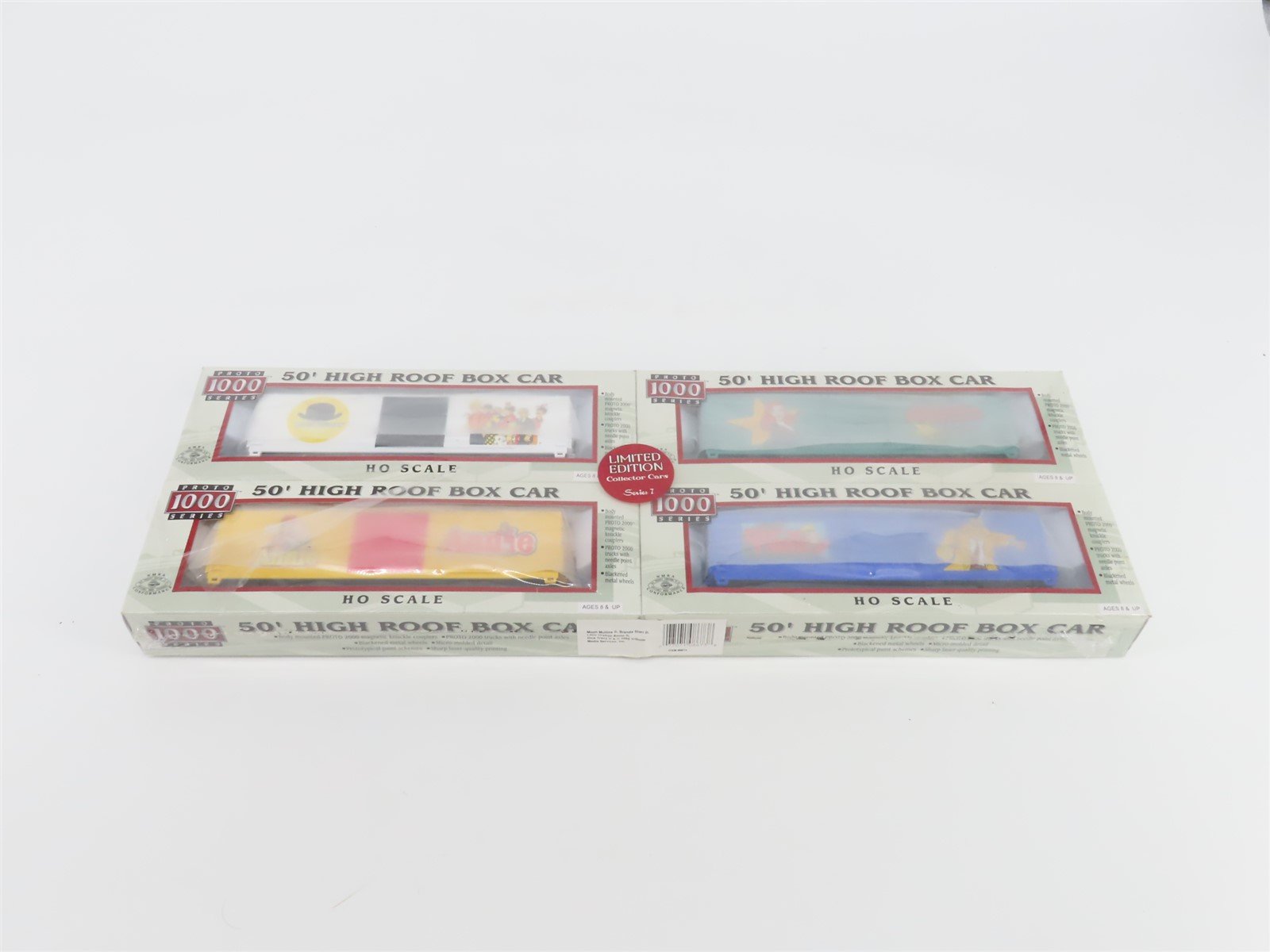 HO Scale PROTO 1000 #8673 Tribune Media Services Box Car 4-Pack - Sealed