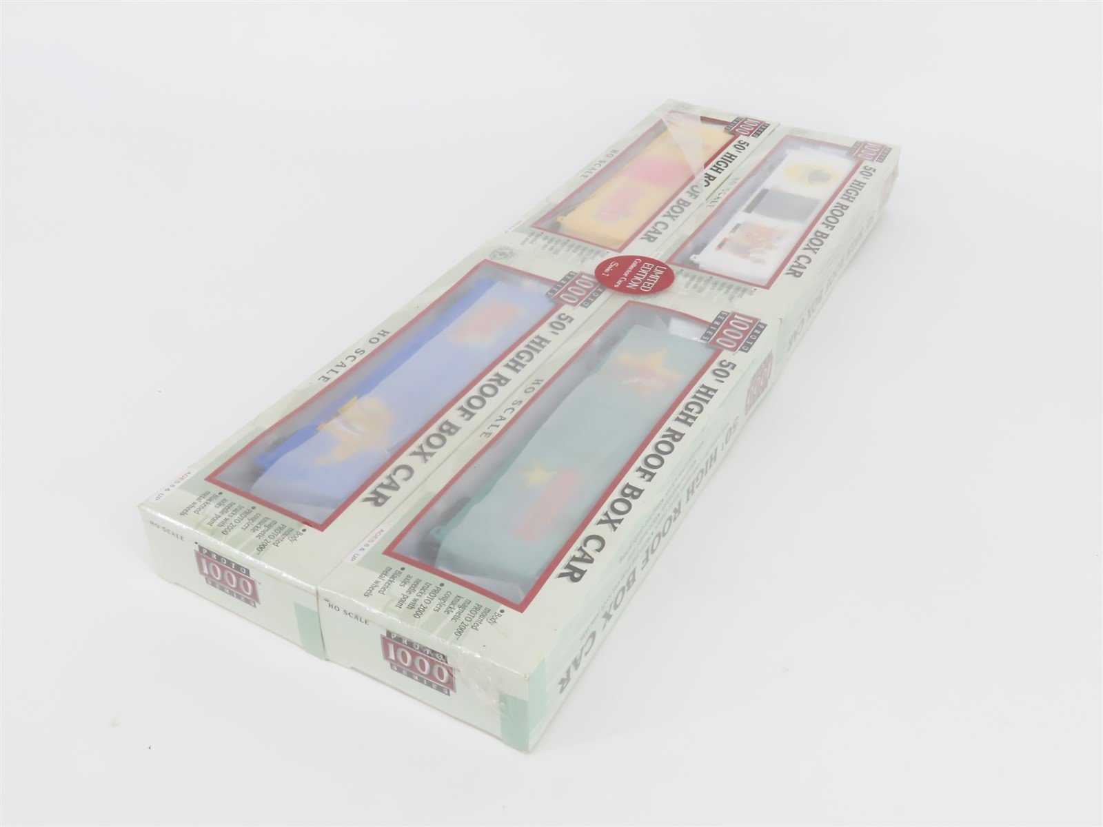 HO Scale PROTO 1000 #8673 Tribune Media Services Box Car 4-Pack - Sealed