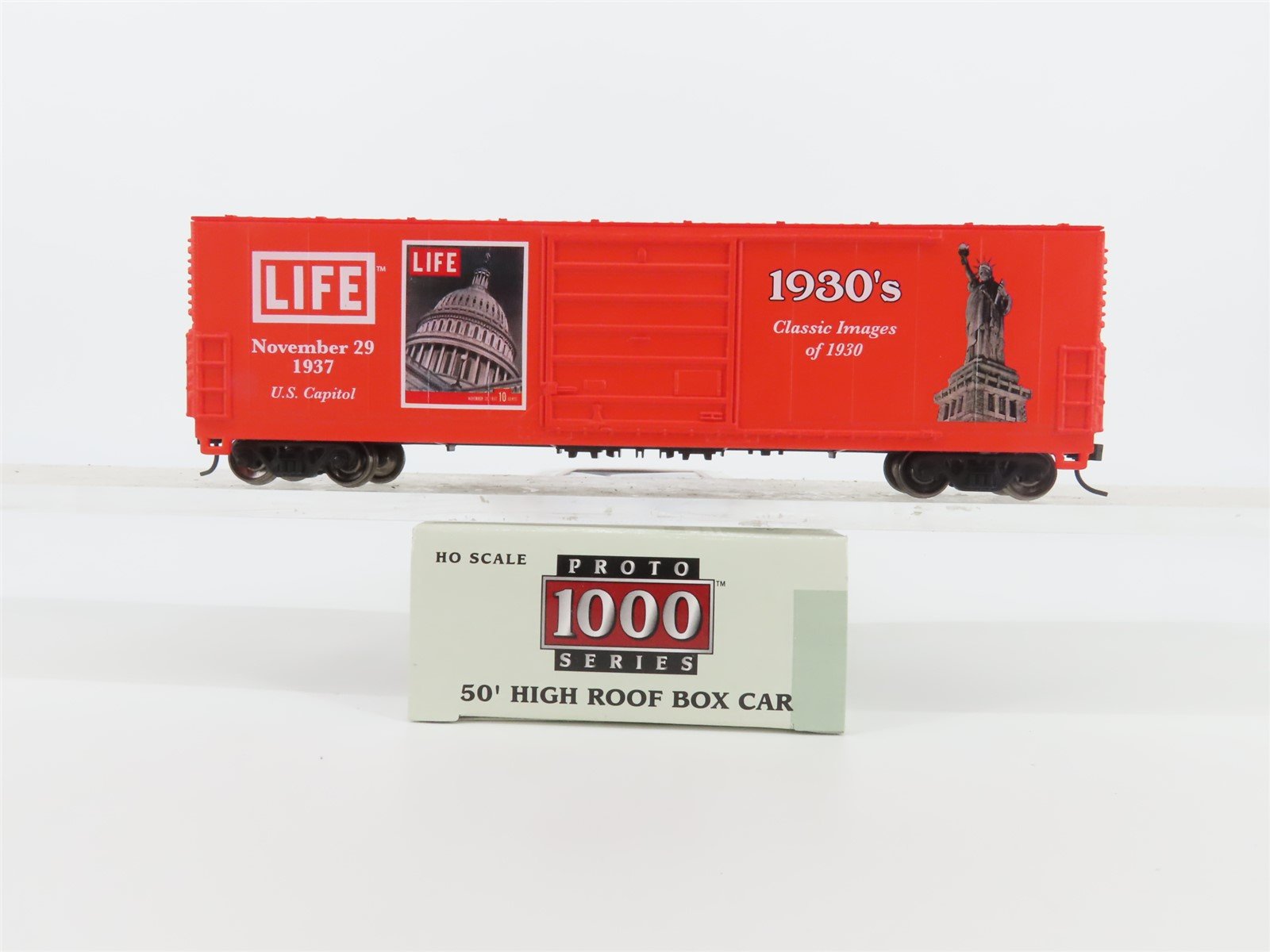 HO Scale PROTO 1000 #8412 LIFE Magazine 1930's 50' Single Door Box Car