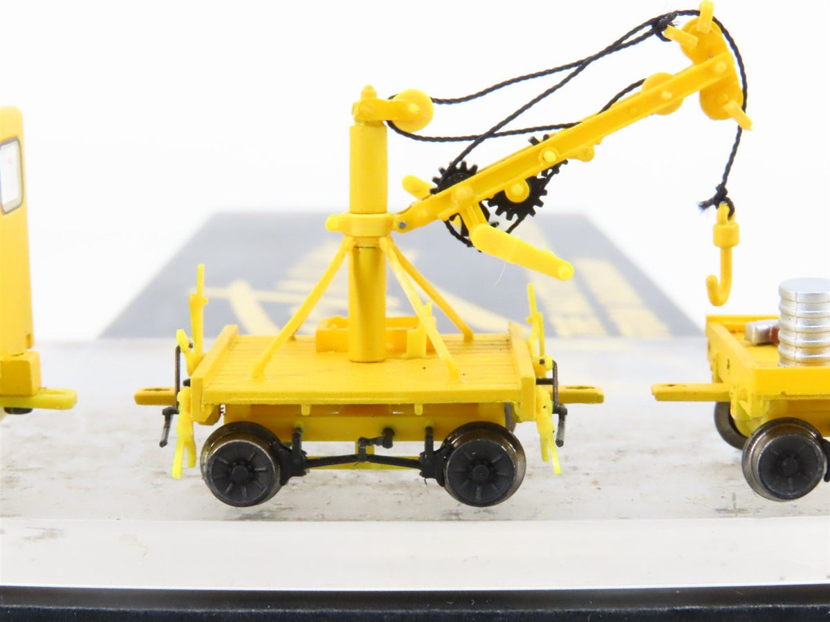 HO Scale Bachmann 16946 MOW Speeder w/Work Crane &amp; Cart