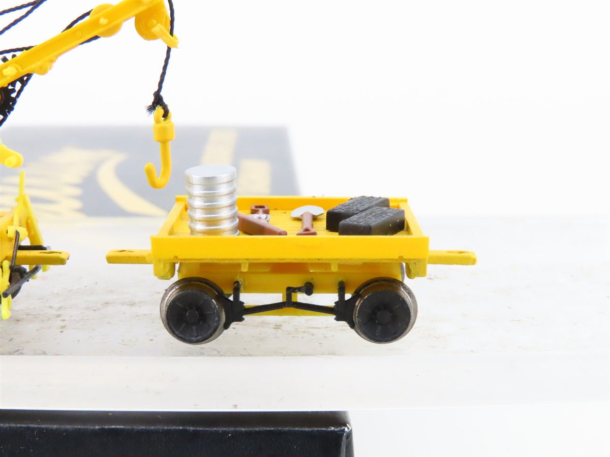 HO Scale Bachmann 16946 MOW Speeder w/Work Crane &amp; Cart